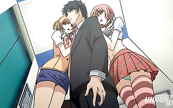 JAV Dream Girls: Busty Asians in Hentai Elevator Ride Subtitled