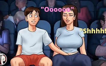 Get Ready to Cum: Stepsister Plays with Her Toy in Public Cinema