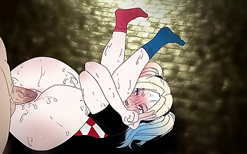 Unleash Your Inner Harley Quinn with This Freaky Joker Fuck Fest in Anime Hentai Porn
