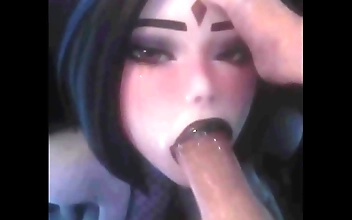 JAV Hentai Explosion: Ravens Night Out Teasing Raven's Sexy Figure!