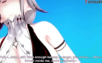 Fucking Arlecchino in a Luscious Bikini on the Beach: Genshin Impact Full & POV Versions on Sheer & PTRN