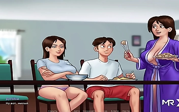 Naughty Stepmothers' Secret Pleasure: Satisfying Their Sons in Summer Episode 16