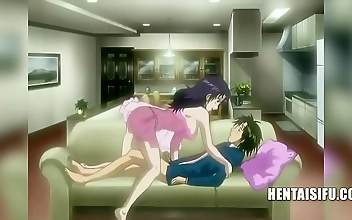 Horny MILF Caught Masturbating and Seducing Step Nephew - Must-Watch Hentai with English Subs