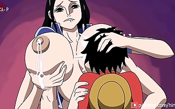 Enjoy the Luscious Luffy Getting His Delicious Meal in this Animated Feast