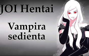 JOI Hentai - Enchanting Bites: Experience the Ultimate Pleasure with a Sexy Vampire