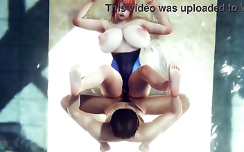 JAV Hentai Alert! Wild Poolside Act in Uncensored Anime Porn