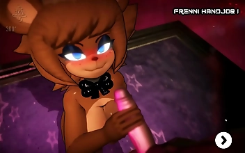 JAV Frennis Night Club: Fap Nights with Hentai Games Furry Footjobs and Cumshots in the Office