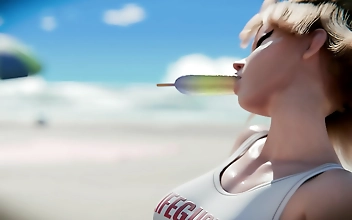 JAV enchantress Kirikos luscious curves and sensual moves at the beach will make your heart skip a beat! Must-see JAV video!