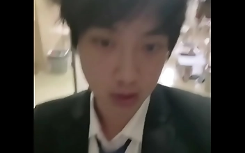 Sexy School Girl Bound to Please with Catheter Toy in Dorm Room