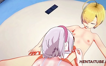 JAV Hottie Noelle Gets Banged by Aether Gets Multiple Cums in Genshin Impact Hentai Blowjob Boobjob Scene