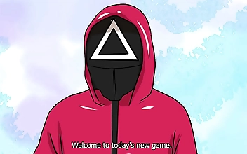 Squid Game Revenge - Watch a Masked Man Go Wild for a Hot Teaser Girl!