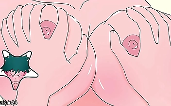 Midoriya's Hard Fucking of Uraraka's Juicy Tits in My Hero Academia Hentai Getting you Off, Bro?