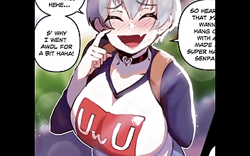 Horny Uzaki s Secret Sessions with Sempai and Sensual Education Sensei