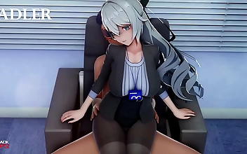 JAV Porn: Luscious Boss Licks and Fucks Her Subordinate on the Desk