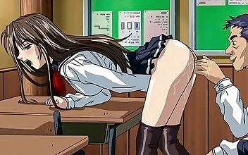 Japanese Hentai: Masturbation of 18-Year-Old Student in Class (Subtitled)