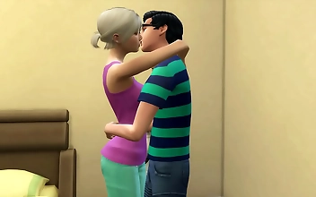 JAV Blonde Goddess Takes Nerdy Stepson s Virginity - His First Sexual Experience!