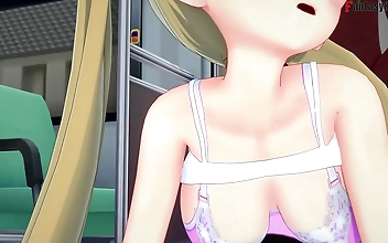 Airi Akizuki s Steamy POV Fuck on the Bus with a Luscious Blonde Chichi Oni PTRN Fantasy