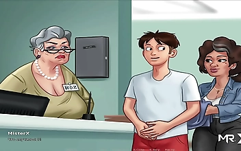 SEXUALLY EXPLICIT: Grandma's Toothless Blowjob Tease in Summertime Saga!