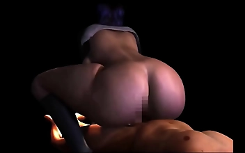 Cum-Crazed Hentai Ghostess Gets Her Fill with Huge 3D Cock