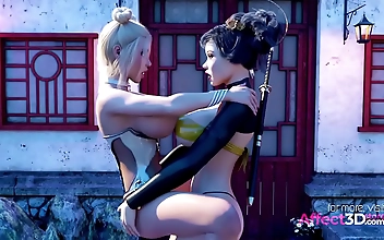 Enjoy the Sultry Allure of Futa Beauties in 3D Animation from Shanghai Surprise
