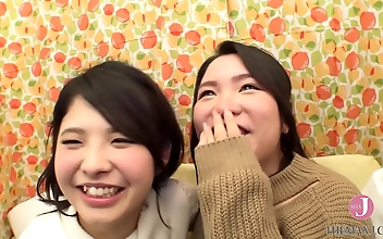 JAV Harunas Amateur Lesbian Pickup - I Teased and Licked My Best Friends Raw Pussy for the First Time