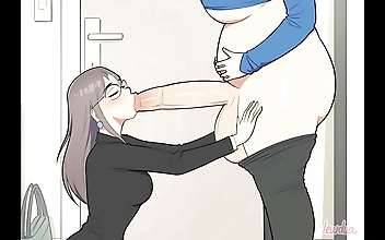 Satisfying Futa's Urge: Chubby TGirl Drains Her Load