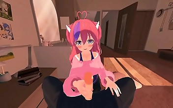 luscious Ironmouse Gets a Missionary Creampie in Vtuber Hentai POV