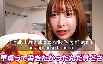 OMG That s a Luscious Nipple Full View! Make Omelet Rice with a Naked Apron