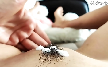 Nocturnal Delight: Stepmom's Hairy Wet Pussy Explosion - A JAV Bang!