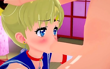 JAV Beauty Sailor Moon Gets Her Horny Student to Suck Hard Dick l Uncensored 3D Hentai