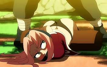 JAV Porn Debut: Luscious Sakura Takes on Kakashi in a Forest Floor Fuckfest!