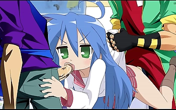 Hentai Heaven: Luscious Konata from Lucky Star Delights in X-Rated Pleasure