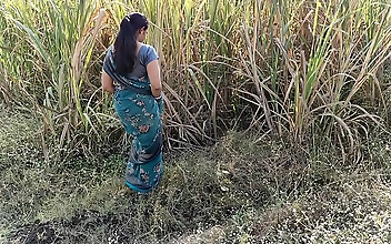 Busty beauty Koyal caught fucking in the garden without a care in the world!