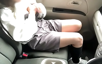 JAV Slut Enjoys Public Masturbation in the Forest While Big-Cock Raw Analysis the Video: Women raw to be comfortable to park the car in the forest and masturbate in the car to want to open alone sex