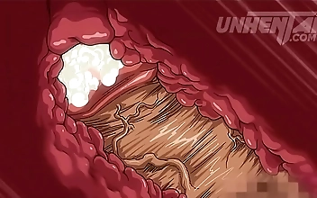 Hentai Exclusive: Seduced Lesbian Experiences Hard Dick for the First Time!