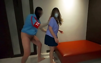 JAV beauty getting pounded in her dorm room