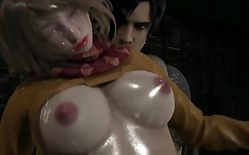 JAV Hentai meets Resident Evil: Fiery Slut Ashley in 3D Animated Remake