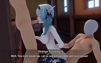 Unleash Your Desires with Eula Genshin's Naughty 3D Animation!