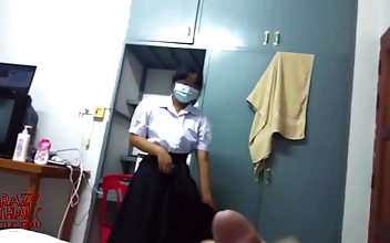 Cute Thai Student Gets Down and Dirty with Her BFF on Camera!