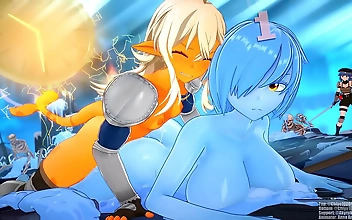 Futa Shark and Slime Girl - A Sensual Journey into Their Furry World of Desire!