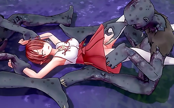 Unleash Your Inner Lust with Knight Ricca and the Enchanting Ghouls Miria and Merchant in this Uncensored 4K Hentai Game with Ultra Settings!