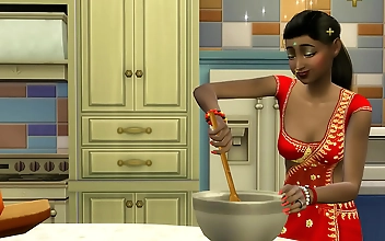 Sultry Indian Step-Mom Seduces Her Two Sons in a Steamy Threesome