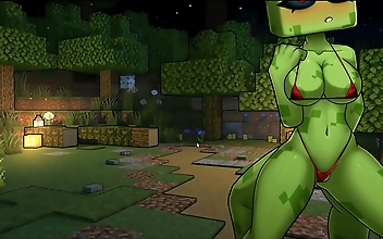 HornyCrafts Parody Hentai Game PornPlay - Witness the Explosive Growth of a Giant Cock!