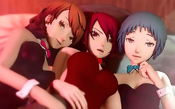 Fuuka Yukari and Mitsuru s Naughty Hentai Romp: A JAV Orgy You Won t Forget!