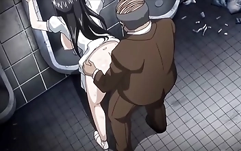 Experience Ultimate Lust: Insatiable MILF Gets Gangbanged in Public Bathroom Hentai Fun