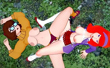 Busty Japan's Finest Sluts - JAV Lesbian Romp with Luscious Velma and Alluring Daphne