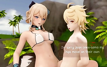 JAV Hottie Jean Genshin Gives You the Ultimate Wet and Wild Vacation Experience, You Won't Be Able to Resist Her Alluring Impacto Animation!