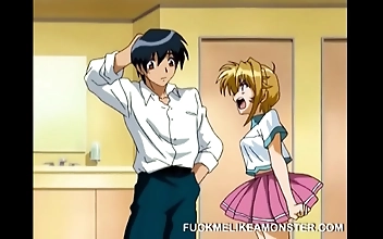 Japanese Hentai Porn: Monster with Huge Dong Fucks Fairy