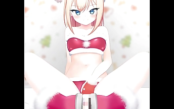 JAV Provocateurs: Two Luscious Santas Titillate with Their Feet in Hentai Footjob Action!