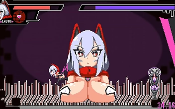 Busty Enchantress Transforms into a Giant Cock-Sucking Machine in Hentai Fight Game